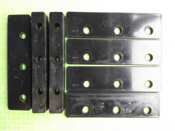Zipper Maschinen Ersatzteil passend zu ZI-HS10TN #9,10,11 Gleitplatten Set