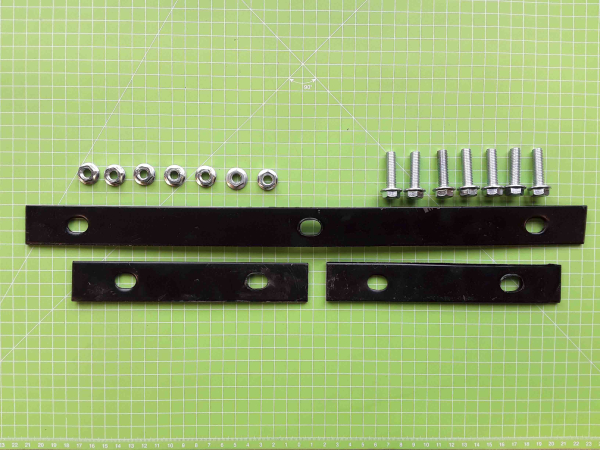 Zipper Maschinen Ersatzteil passend zu ZI-RPE120D Befestigungs-Set zur Gummimatte