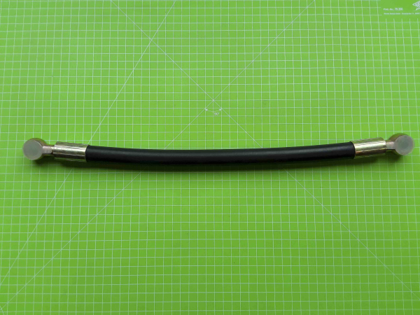 Zipper Maschinen Ersatzteil passend zu ZI-MD500HS Hydraulikschlauch  Länge 380mm